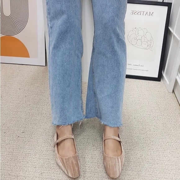 TSKO COSKI Womens Velvet Mary Jane Ballet Flat Size 38 US Size 7.5 - Picture 3 of 12